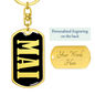 Mai v02 - Luxury Dog Tag Keychain
