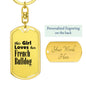 French Bulldog - Luxury Dog Tag Keychain