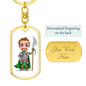 Knight 01 - Luxury Dog Tag Keychain