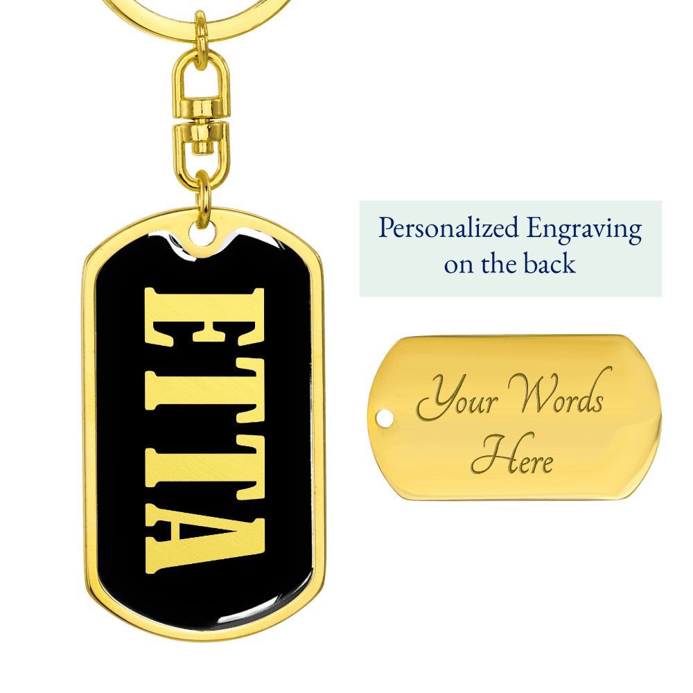 Etta v02 - Luxury Dog Tag Keychain