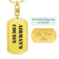 Airman's Cousin - Luxury Dog Tag Keychain