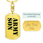 Army Son - Luxury Dog Tag Keychain