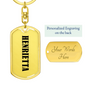 Henrietta v01 - Luxury Dog Tag Keychain