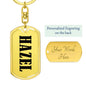 Hazel v01 - Luxury Dog Tag Keychain