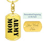 Army Mom - Luxury Dog Tag Keychain