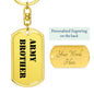 Army Brother - Luxury Dog Tag Keychain