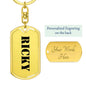 Ricky - Luxury Dog Tag Keychain