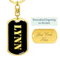 Lynn v3 - Luxury Dog Tag Keychain