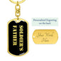 Soldier's Father v2 - Luxury Dog Tag Keychain