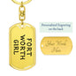 Fort Worth Girl v4 - Luxury Dog Tag Keychain