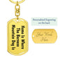 Bernese Mountain Dog's Home - Luxury Dog Tag Keychain