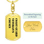 Coast Guard Veteran's Cousin - Luxury Dog Tag Keychain