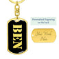Ben v3 - Luxury Dog Tag Keychain