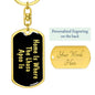 Lhasa Apso's Home v2 - Luxury Dog Tag Keychain