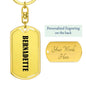 Bernadette v01 - Luxury Dog Tag Keychain
