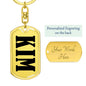 Kim v01 - Luxury Dog Tag Keychain