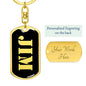 Jim v3 - Luxury Dog Tag Keychain