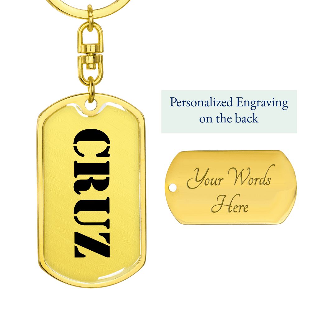 Cruz - Luxury Dog Tag Keychain