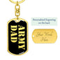 Army Dad v2 - Luxury Dog Tag Keychain