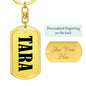 Tara v01 - Luxury Dog Tag Keychain