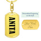 Anita v01 - Luxury Dog Tag Keychain