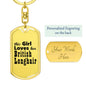 British Longhair - Luxury Dog Tag Keychain