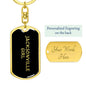 Jacksonville Girl v5 - Luxury Dog Tag Keychain
