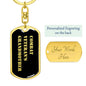 Combat Veteran's Grandmother v2 - Luxury Dog Tag Keychain