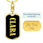 Clara v02 - Luxury Dog Tag Keychain