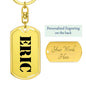 Eric - Luxury Dog Tag Keychain