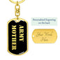 Army Mother v2 - Luxury Dog Tag Keychain