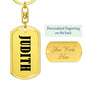 Judith v01 - Luxury Dog Tag Keychain