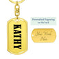 Kathy v01 - Luxury Dog Tag Keychain