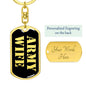 Army Wife v2 - Luxury Dog Tag Keychain
