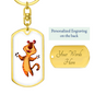 Tiger 01 - Luxury Dog Tag Keychain