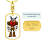 Viking 04 - Luxury Dog Tag Keychain