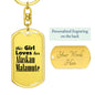 Alaskan Malamute - Luxury Dog Tag Keychain