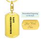 Navy Grandmother - Luxury Dog Tag Keychain