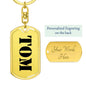 Tom - Luxury Dog Tag Keychain
