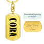 Cora v01 - Luxury Dog Tag Keychain