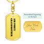 Air Force Grandmother - Luxury Dog Tag Keychain