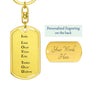 I Love You v2 - Luxury Dog Tag Keychain