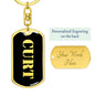 Curt v3 - Luxury Dog Tag Keychain