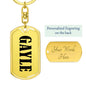 Gayle v01 - Luxury Dog Tag Keychain