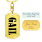 Gail v01 - Luxury Dog Tag Keychain