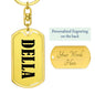 Della v01 - Luxury Dog Tag Keychain