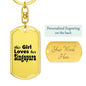 Singapura - Luxury Dog Tag Keychain