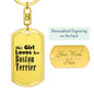 Boston Terrier - Luxury Dog Tag Keychain