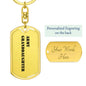 Army Granddaughter - Luxury Dog Tag Keychain