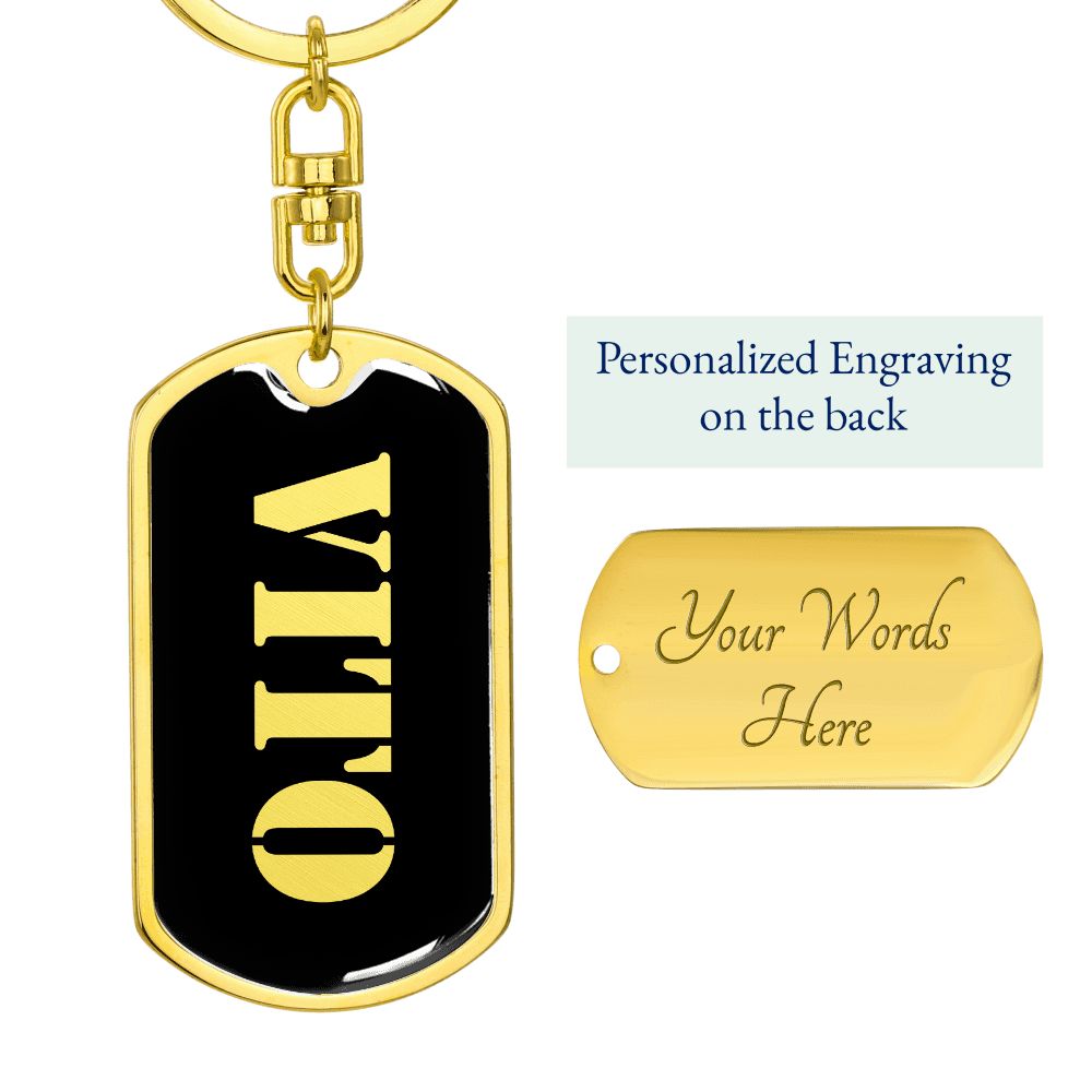 Vito v2 - Luxury Dog Tag Keychain